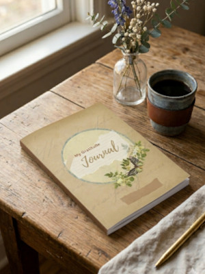 Vintage Gratitude Journal: Daily Affirmations Undated Manifestation Diary